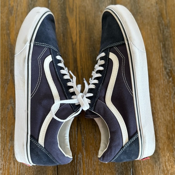 Vans Off The Wall Navy Blue and White Men’s Sneakers/Skate Shoe Size 12 - Picture 9 of 12